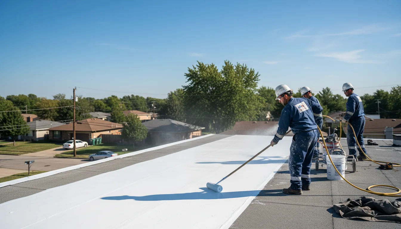 Commercial roof coating in Protection, KS near me